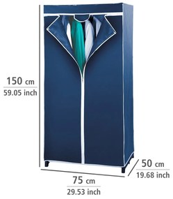 Гардероб от син плат 75x150 cm Air - Wenko