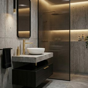 Смесител за мивка  Rea Tess Brush Gold High