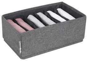 Сив органайзер за чекмеджета с отделения за чекмеджета, 16,5 x 11 cm - Bigso Box of Sweden