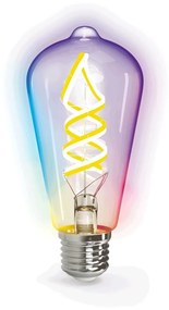 LED RGB+CCT Крушка FILAMENT ST64 E27/4,9W/230V 2700-6500K Wi-Fi - Aigostar