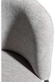 Сиви тапицирани трапезни столове в комплект 2 бр. Ginny – MOME