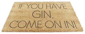 Изтривалка от кокосови влакна 40x60 cm If You Have Gin – Artsy Doormats