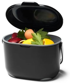 Черен контейнер за компостируеми отпадъци 2,5 л - Addis