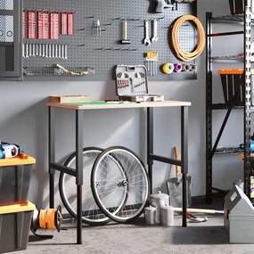 147931 vidaXL Подвижни рамки за работна маса метал 2 бр 55x(69-95,5) см черни