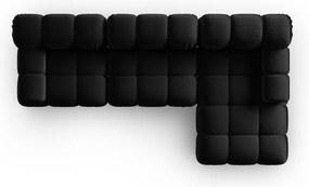 Диван от черно кадифе 285 cm Bellis - Micadoni Home