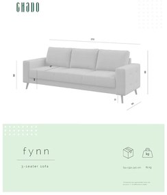 Кремав диван 233 cm Fynn - Ghado