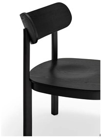 Черен трапезен стол в декор от пепел Nara - Teulat