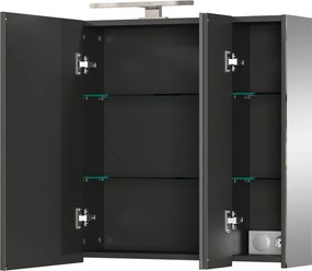 Сив шкаф за баня 80x71 cm – Germania