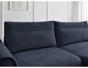 Тъмносин ъглов диван Aden – Bobochic Paris