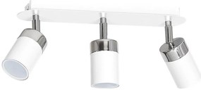 Точково осветително тяло JOKER 3xGU10/25W/230V бяло/лъскав хром