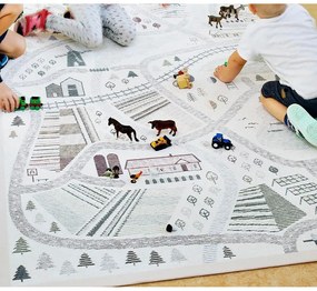 Бял двустранен детски килим , 160 x 230 cm Ülejõe - Narma