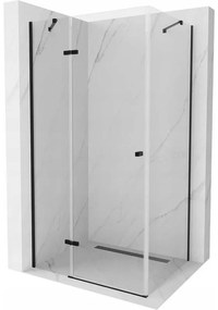 Mexen Roma душ кабина с врата 120 x 90 см, прозрачна, черна - 854-120-090-70-00