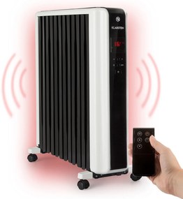 Klarstein Thermaxx 2500, маслен радиатор, 2500 W, 5 - 35 ° C, 24-часов таймер, бяло-черен