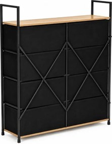 Комод с 8 текстилни чекмеджета и метална конструкция 107 x 80 x 24 см
