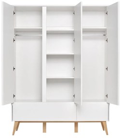 Бял детски гардероб , 148 x 200 cm Swing - Pinio