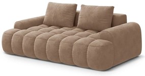 Светлокафяв кадифен диван 200 cm Linz – Cosmopolitan Design