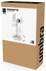 Пластмасов органайзер за козметика за баня/въртящ се Pirouette – Umbra