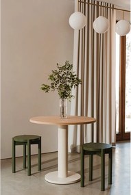 Кръгла трапезна маса с дъбов плот ø 65 cm Sool – noo.ma