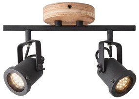 Brilliant - Спот осветително тяло INGE 2xGU10/6W/230V цвят бор