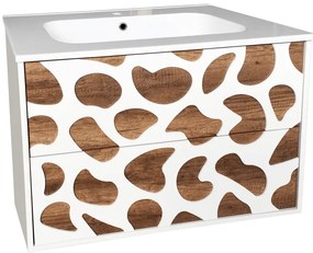 Конзолен PVC шкаф ICP 8045, Inter Ceramic, с умивалник, 80x43.5x55см