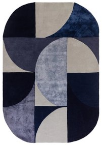 Тъмносин вълнен килим 200x300 cm Indigo - Asiatic Carpets