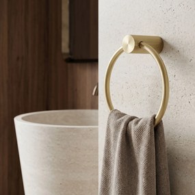 Закачалка за баня Ring 64106 SOLO Brush Gold