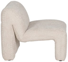 Бежово кресло от плат букле – Ixia