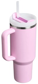 Розов термос със сламка от неръждаема стомана 1,18 l Quencher H2.0 FlowState Tumbler Cherry Blossom – Stanley