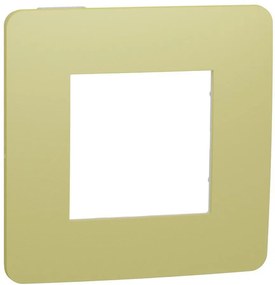 SE Лицева рамка 1х цвят Зелена ябълка / Бял Unica Studio Color  /до изчерпване/ - NU280211