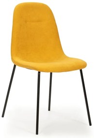 Жълти трапезни столове в комплект от 4 бр. Renne – Marckeric