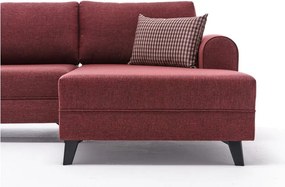Ъглов разтегателен диван в тухлен цвят (U-образен) Belen - Balcab Home