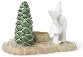 Коледен свещник от керамика Коледна целувка, дължина 17 см Christmas Tales - Kähler Design