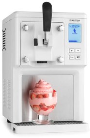Klarstein Sweet Sundae, машина за сладолед, компресор, 1,5л, неръждаема стомана, бял