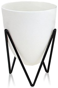 Бяла самонапояваща се саксия , ø 19 cm Poppy - Tomasucci