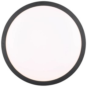 Черно LED осветително тяло за таван ø 40 cm Iseo - Trio