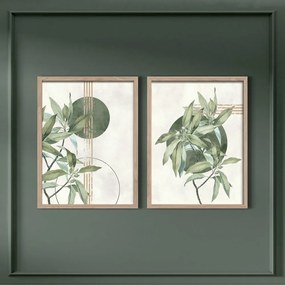 Картини в комплект 2 бр. 30x40 cm Green – Styler