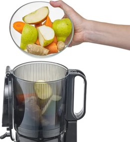 Бавна сокоизтисквачка Caso Juice Fit Pro, 250W, 1 л, 40 об/мин, Safety Stop, Тиха работа, Черен мат