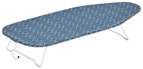Маса за гладене Kinghoff KH 1936, 76x30.5 см, Сгъваема, Кука за закачане, Син