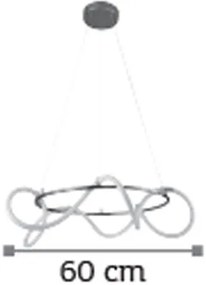 Плафон InLight 6017-Chrome-Диаметър: 60 cm