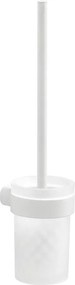 Gedy - Стенна четка за WC PIRENEI млечно стъкло/матово бяло