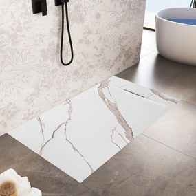 Корито за душ кабина Bazalt CARRARA WHITE 90x120