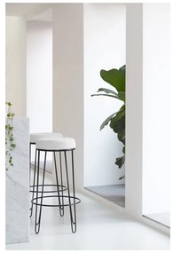 Бял тапициран бар стол (височина на седалката 73 cm) Alice – Light &amp; Living