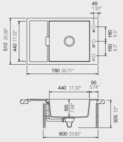 Мивка Schock Mono Cristadur 15180-Mauro