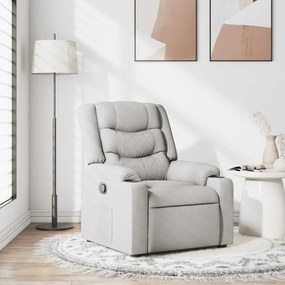 4019928 vidaXL Recliner Chair Cloud Grey Fabric