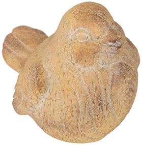 Декоративна фигура atmosphera Birdy, Смола, Бежов, 14 cm