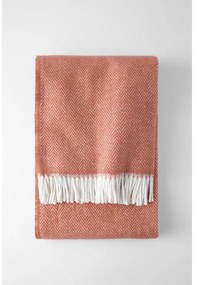 Одеяло в цвят теракота със съдържание на памук , 140 x 180 cm Skyline - Euromant