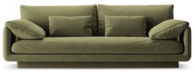 Светлозелен кадифен диван 220 cm Torino – Micadoni