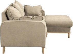 Бежов ъглов диван (десен ъгъл) Beata - Ropez