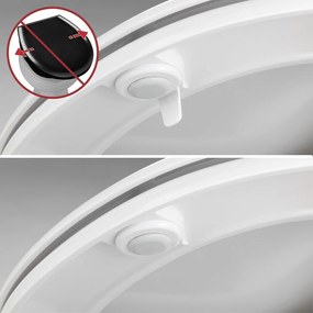 Тоалетна чиния с автоматично затваряне 37 x 44,5 см Rieti – Wenko