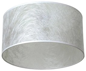 Плафон СЕТА, ø400, титан, абажур Басари Сребро, 1xE27